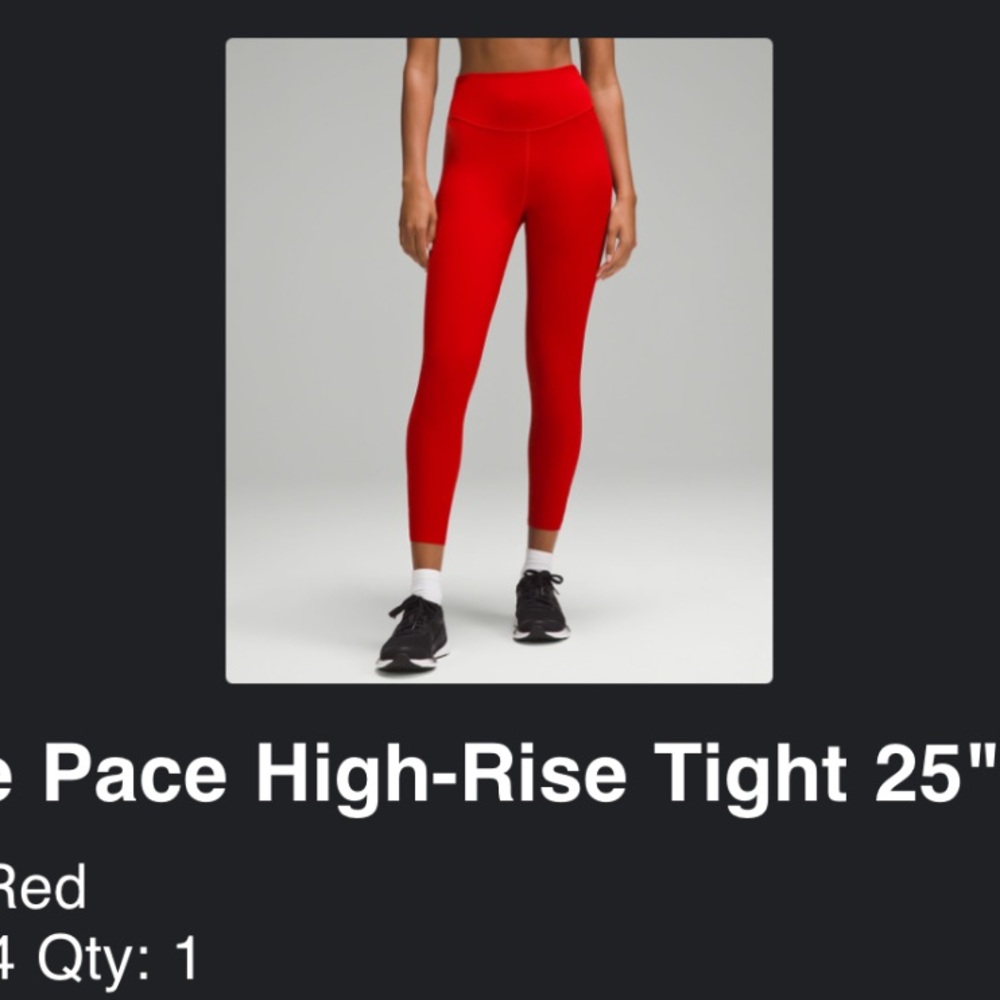 Lululemon Athletica Base Pace High-Rise Tight 25”